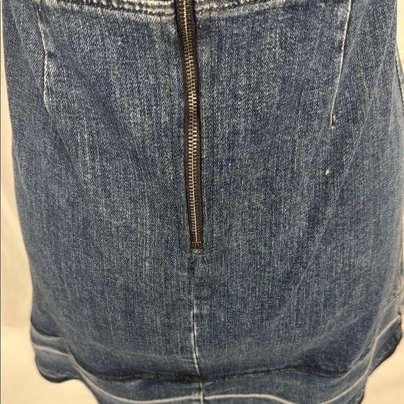 Theory Karissa Dark Blue Denim Mini Dress 0 - Picture 9 of 10